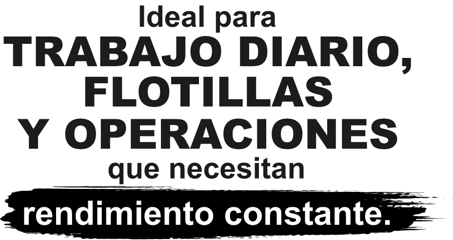 Ideal para trabajo diario, flotillas y operaciones que necesitan rendimiento constante.